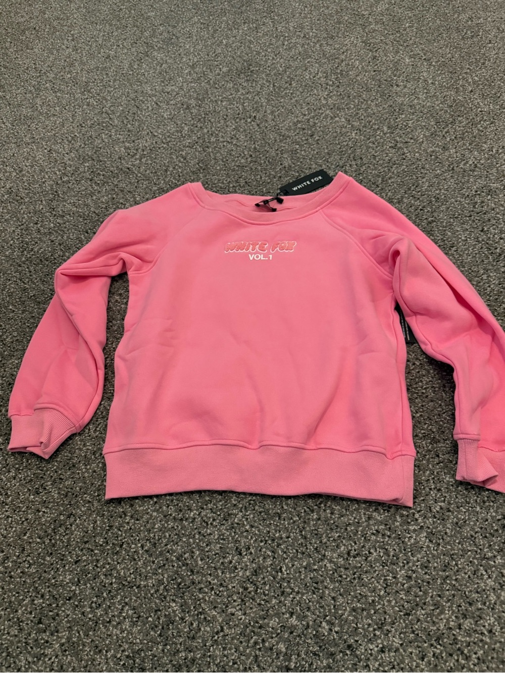 White Fox Boutique Pink Crewneck Sweatshirt